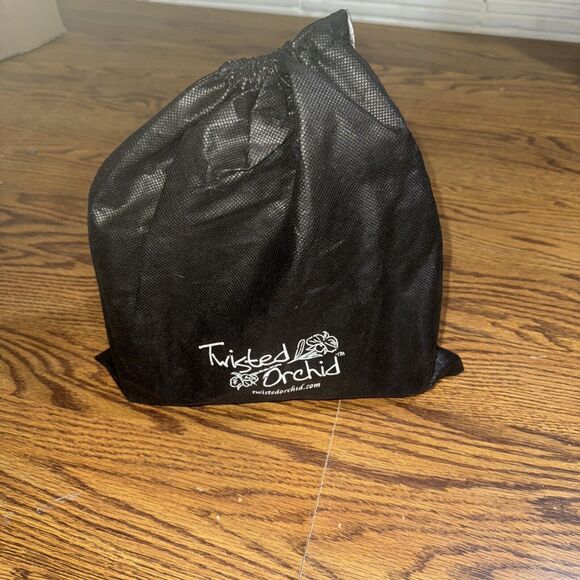 Tortoiseshell and silk Handbag Purse Clutch 10.5" x 6.5" Twisted Orchid VTG - Picture 8 of 8